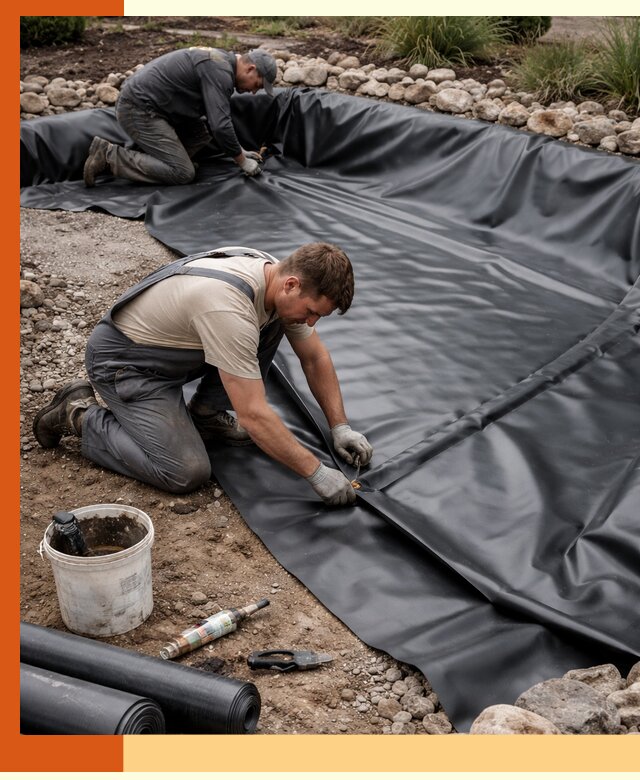 Гидроизоляция пруда в Карабулаке: надежная защита и герметизация