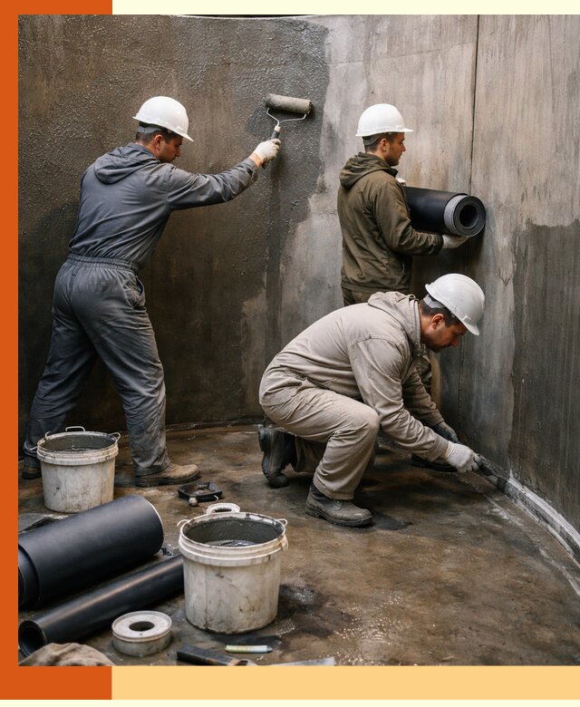 Гидроизоляция резервуара профессионально в Карабулаке