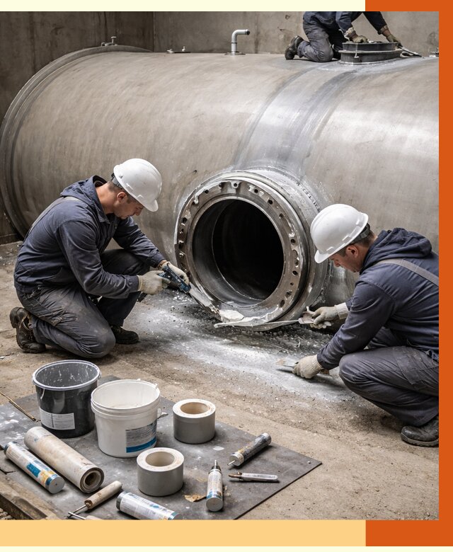 Гидроизоляция резервуара с топливом в Карабулаке от 77468 руб. под ключ | ТепломастерКрб