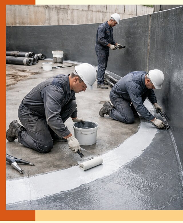 Гидроизоляция резервуара для топлива в Карабулаке