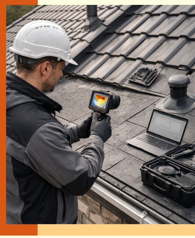 Тепловизионное обследование кровли в Карабулаке для выявления дефектов