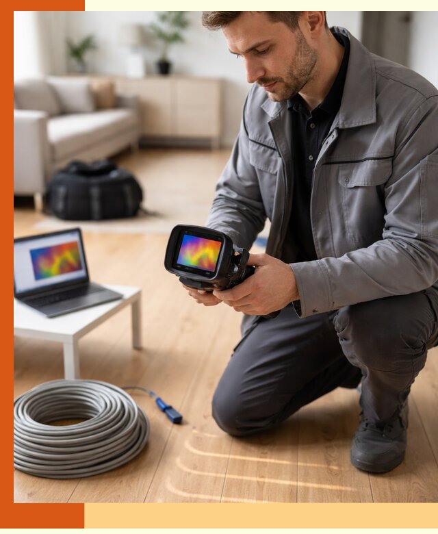 Тепловизионное обследование тёплого пола в Карабулаке для точной диагностики