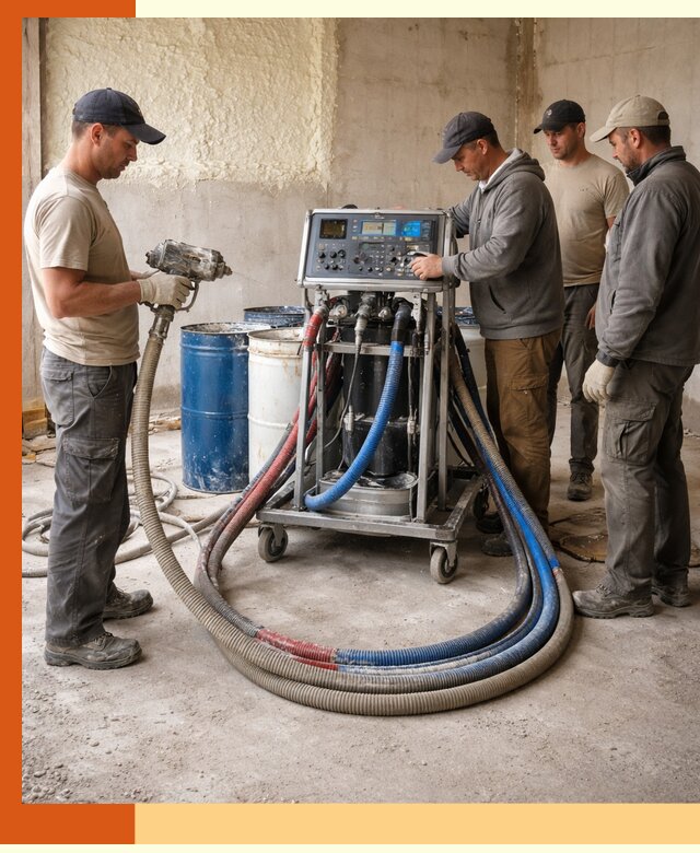 Аренда установки для напыления ППУ в Карабулаке на выгодных условиях